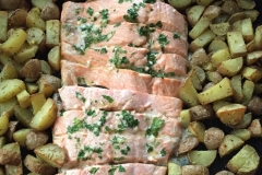 Salmone con patate